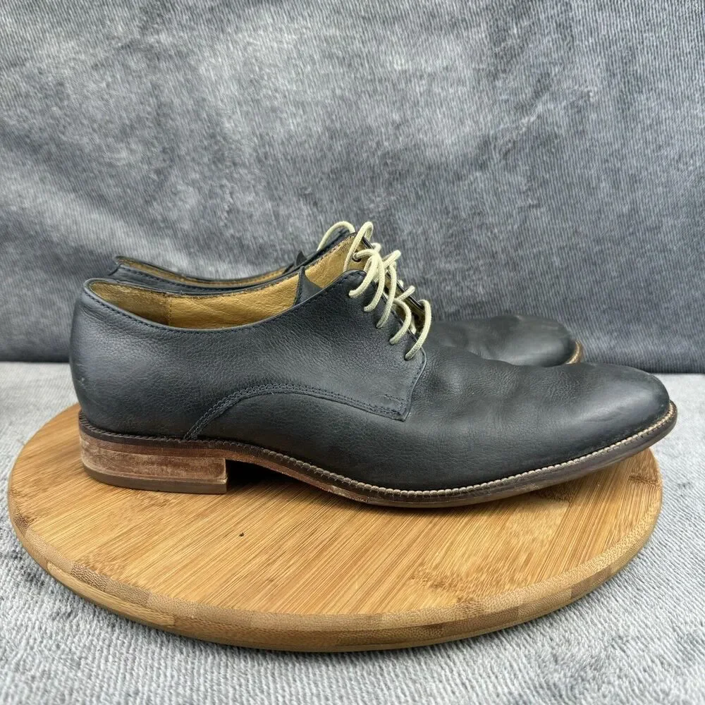 Cole Haan Mens Indigo Blue Tyler Grand Plain Toe Derby Leather Preppy Size 9